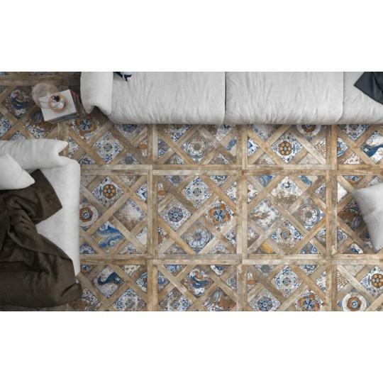 nagymeretu rusztikus faberakasos kek kopott mediterran vintage padloburkolat csempe patinas fagyallo nappali terasz konyha jarolap klasszikus delconca vintage fa lameridiana burkolatok.jpg